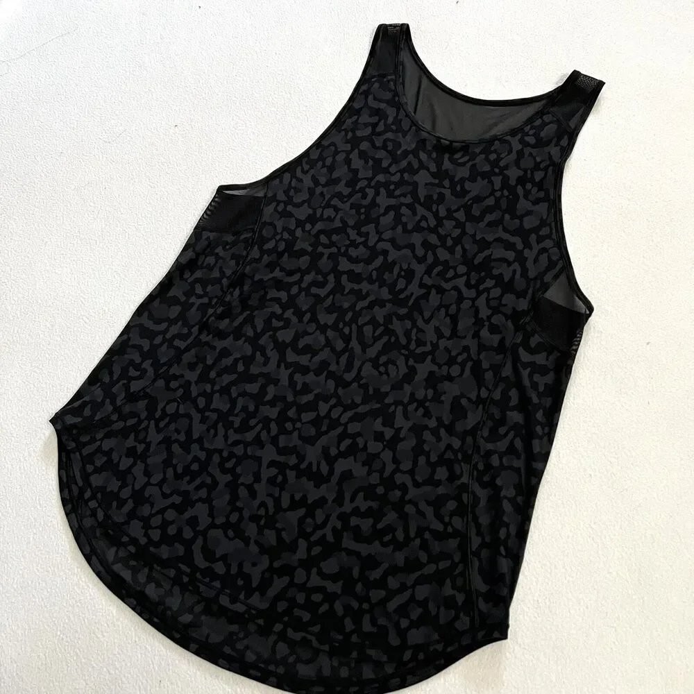 Lululemon Sculpt Tank II Formation Camo Deep Coal Multi Black Sleeveless Top 6